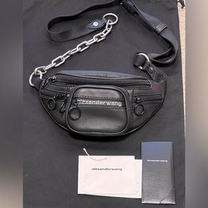 Alexander Wang Mini Attica Leather Belt Bag - Balck